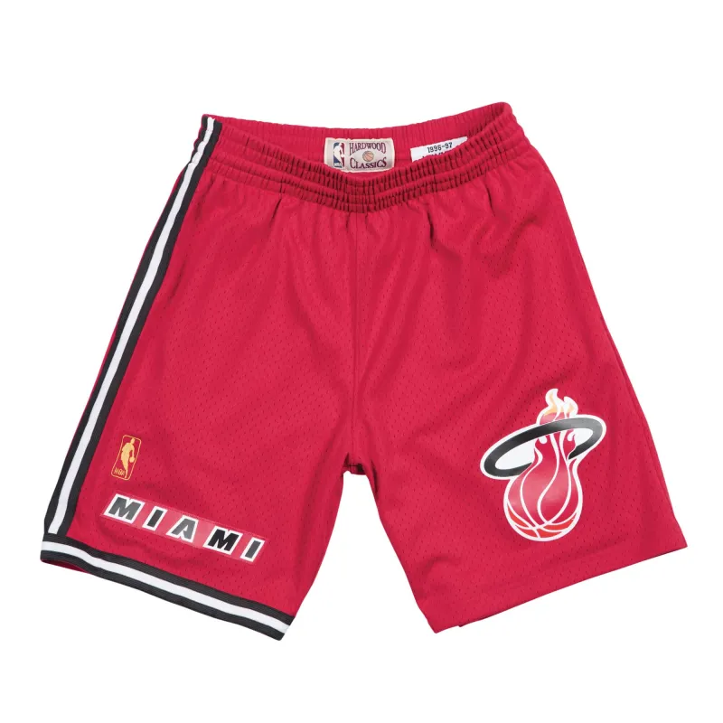 Men's Mitchell & Ness NBA Swingman Shorts Alternate Heat 96-97 sold by Zulily