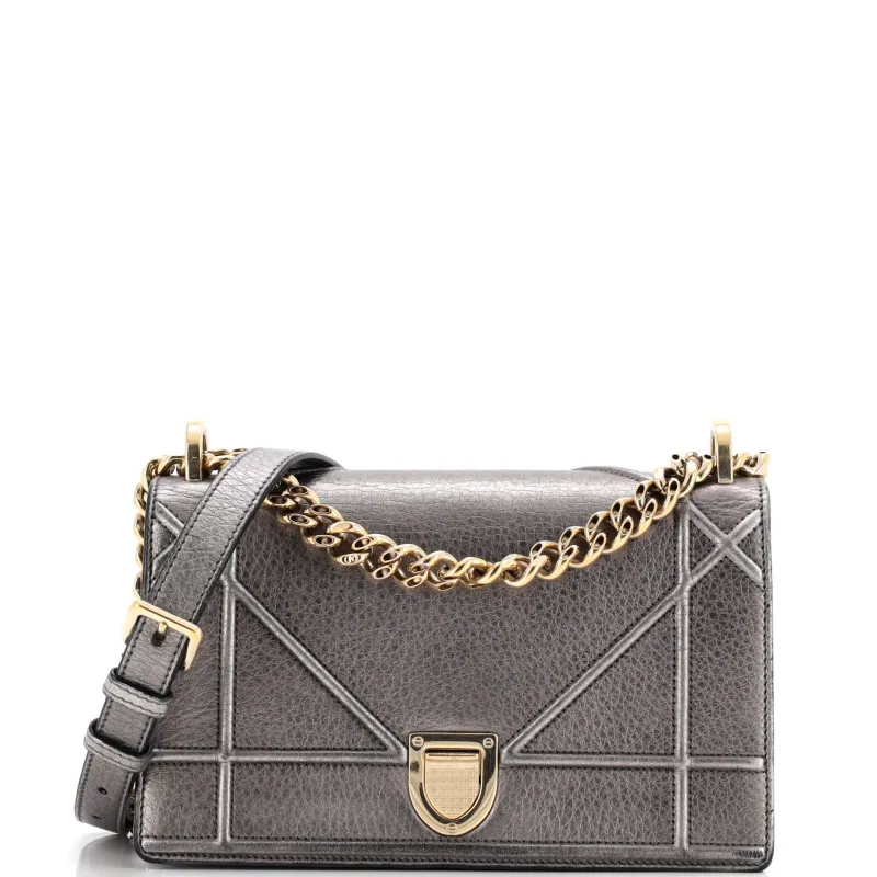 Pre-Loved Christian Dior Diorama Wallet on Chain Leather sold by Zulily