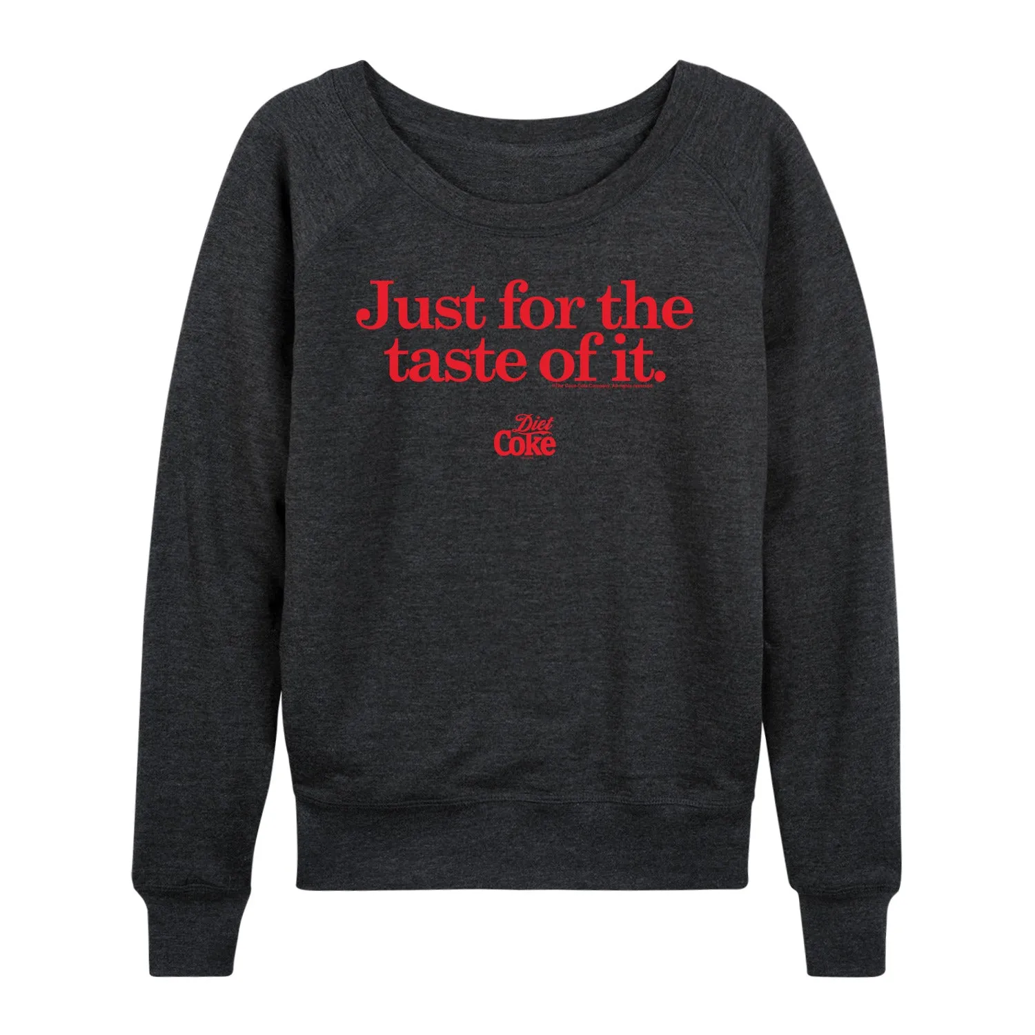 Diet Coke - Just For The Taste of It - Womens French Terry Long Sleeve Shirt sold by Zulily