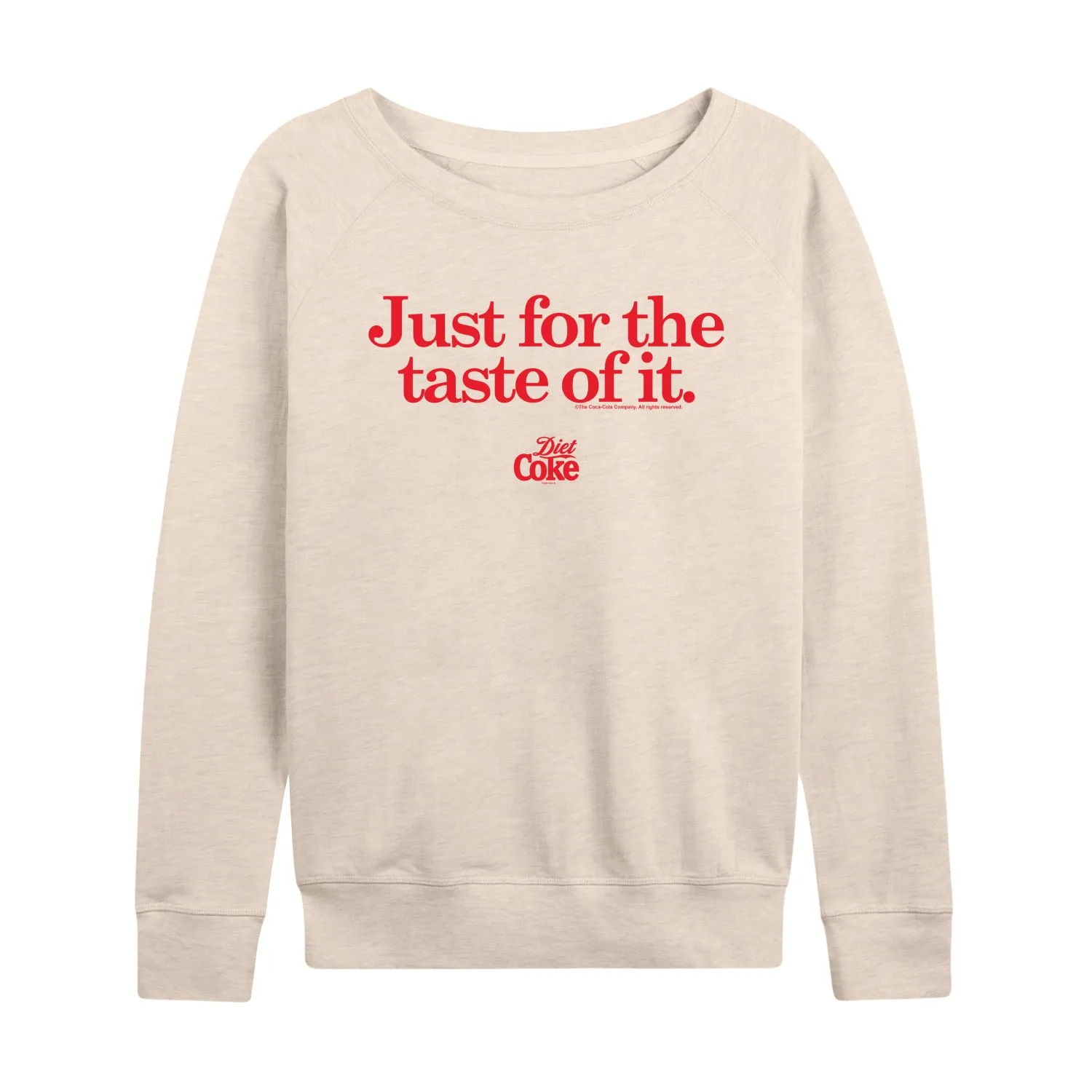 Diet Coke - Just For The Taste of It - Womens French Terry Long Sleeve Shirt sold by Zulily product image thumbnail 2