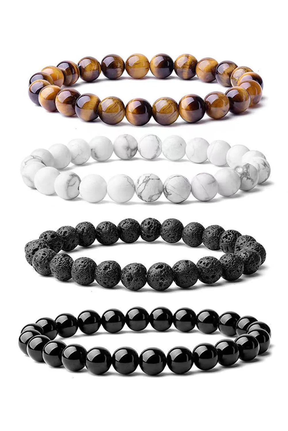 Threaded Pear Black Retro Beaded Crystal 4pcs Bracelet Set sold by Zulily product image thumbnail 5