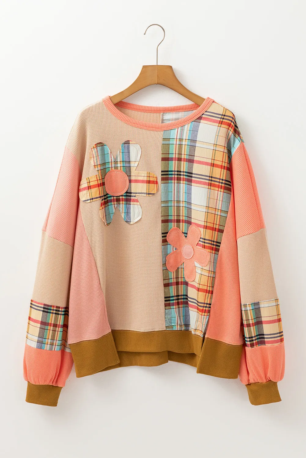 Threaded Pear Mia Side Slits Loose Sweatshirt sold by Zulily