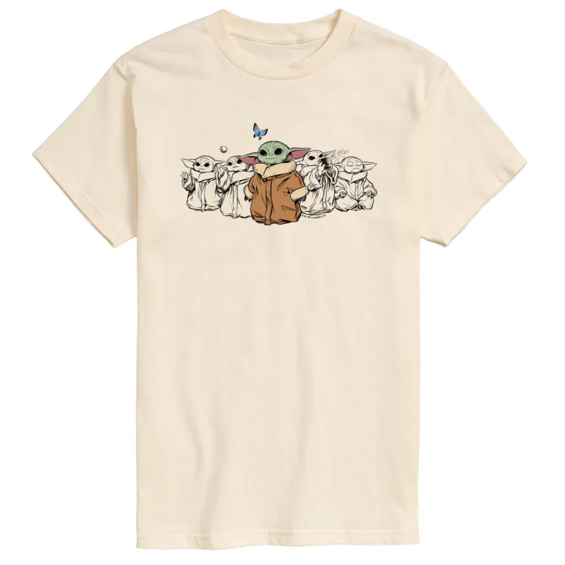 The Mandalorian - Grogu Multi - Men's Short Sleeve Graphic T-Shirt made by Zulily