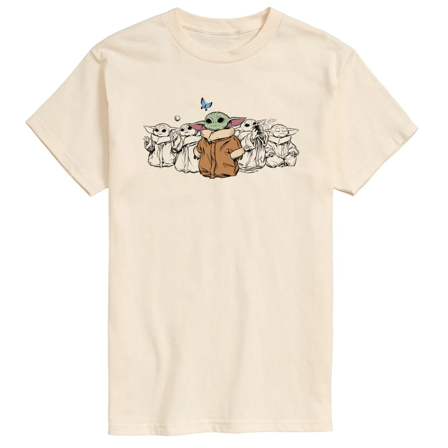 The Mandalorian - Grogu Multi - Men's Short Sleeve Graphic T-Shirt sold by Zulily