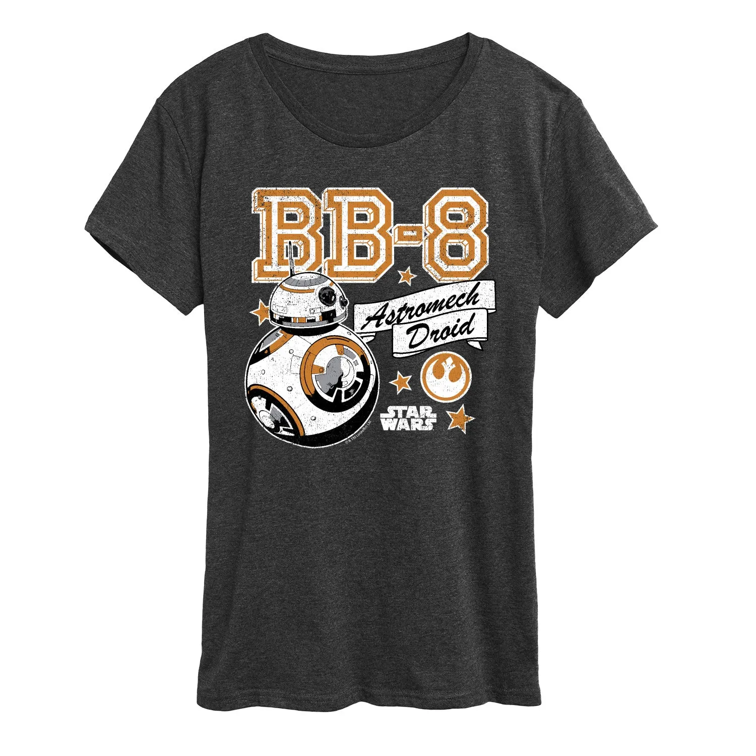 Star Wars: The Force Awakens - BB-8 Astromech Droid - Women's Short Sleeve Graphic T-Shirt sold by Zulily product image thumbnail 3