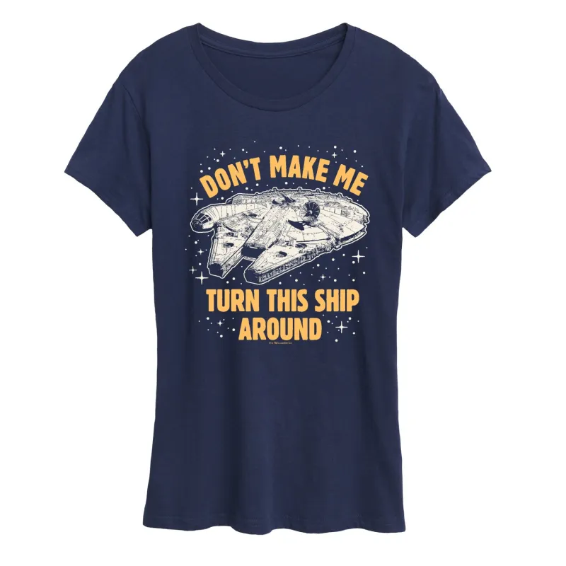 Star Wars - Turn This Around - Women's Short Sleeve Graphic T-Shirt sold by Zulily