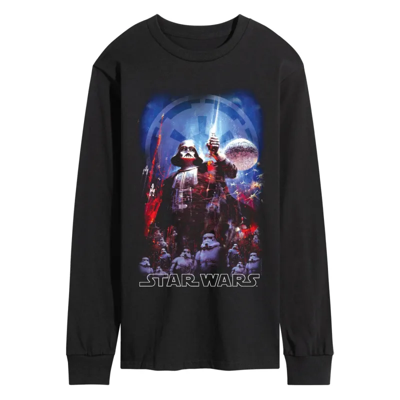 Star Wars - Classic Poster - Men's Long Sleeve Graphic T-Shirt sold by Zulily