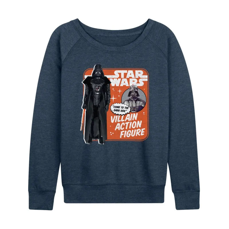 Star Wars - Vader Action Figure - Women's French Terry Long Sleeve Pullover made by Star Wars