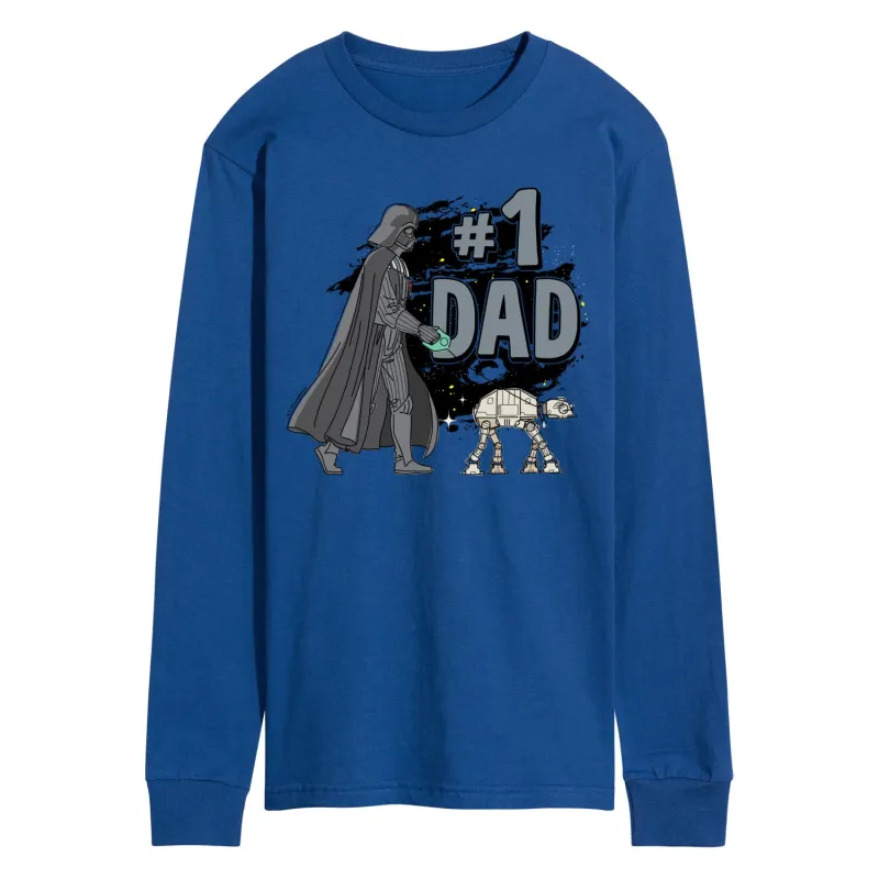 Star Wars - Number One Dad Darth Vader - Men's Long Sleeve Graphic T-Shirt made by Star Wars