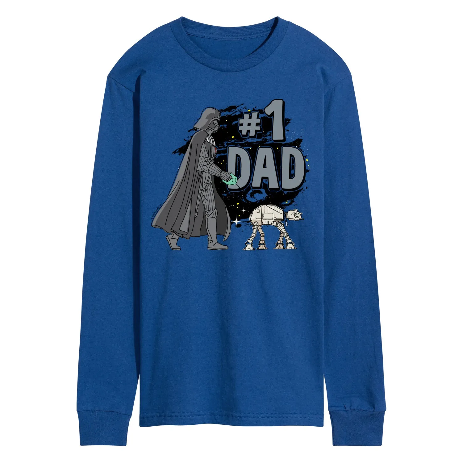 Star Wars - Number One Dad Darth Vader - Men's Long Sleeve Graphic T-Shirt sold by Zulily