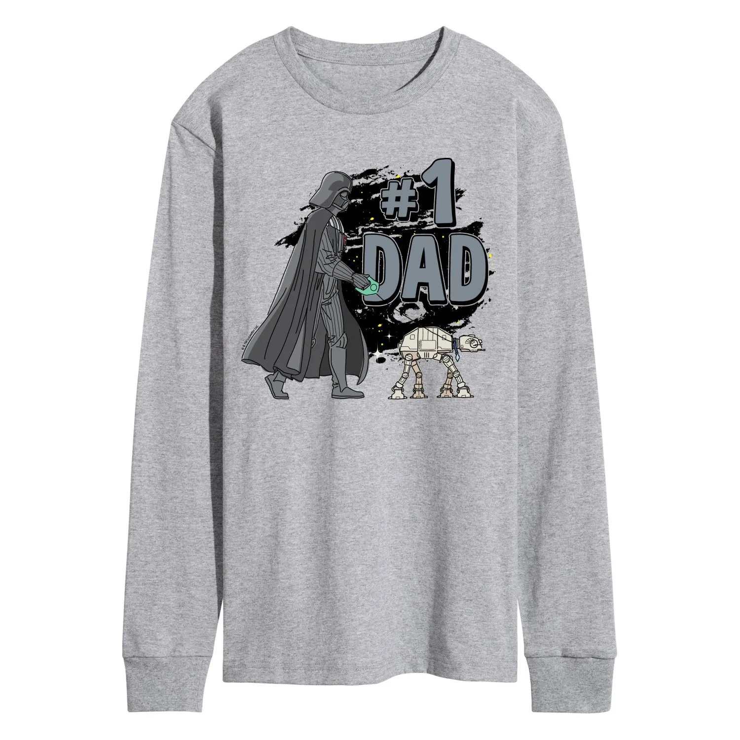 Star Wars - Number One Dad Darth Vader - Men's Long Sleeve Graphic T-Shirt sold by Zulily product image thumbnail 2