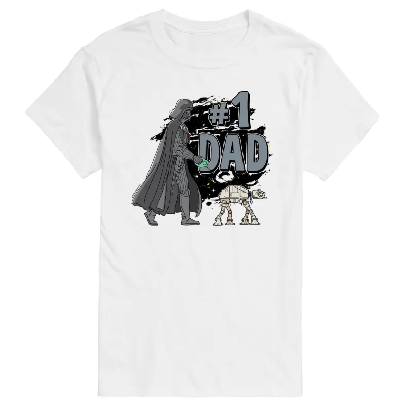Star Wars - Number One Dad Darth Vader - Men's Short Sleeve Graphic T-Shirt made by Star Wars