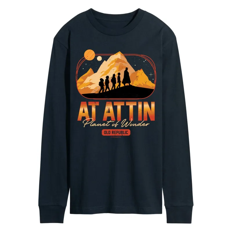 Star Wars: Skeleton Crew - At Attin Destination - Men's Long Sleeve Graphic T-Shirt sold by Zulily