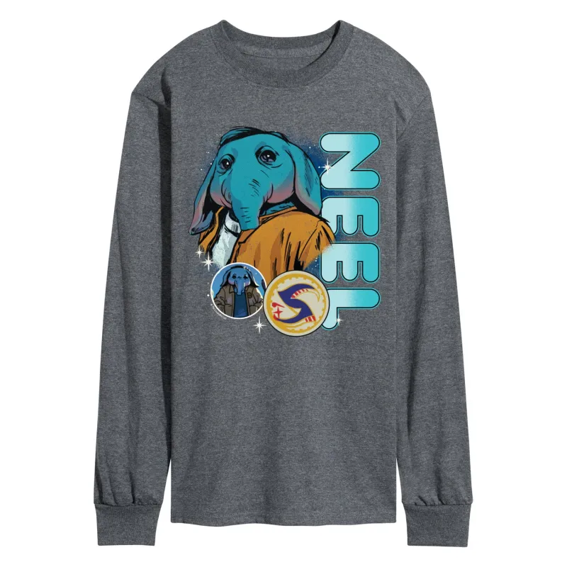 Star Wars: Skeleton Crew - Neel Bootleg - Men's Long Sleeve Graphic T-Shirt sold by Zulily