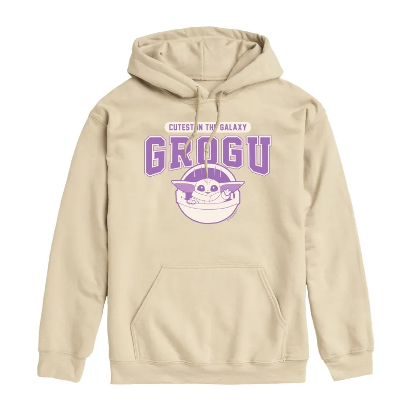 The Mandalorian - Cute Grogu Collegiate - Men's Fleece Hoodie Sweatshirt made by Zulily