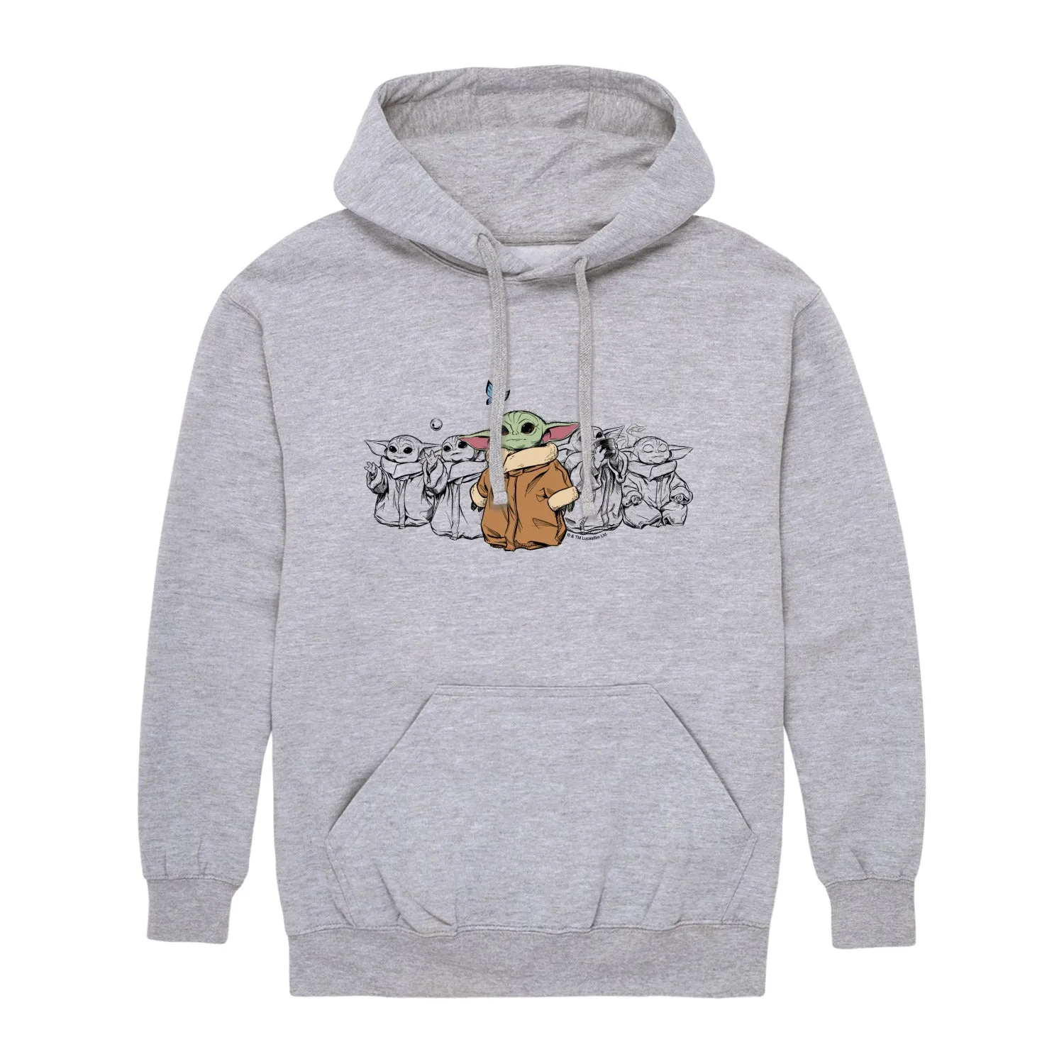 The Mandalorian - Grogu Multi - Men's Fleece Hoodie Sweatshirt sold by Zulily product image thumbnail 2
