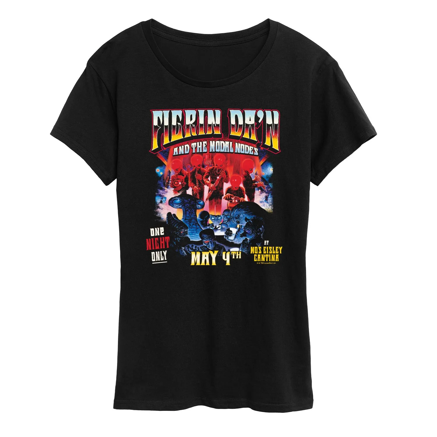 Star Wars - Figrin Da'n - Women's Short Sleeve Graphic T-Shirt sold by Zulily product image thumbnail 2