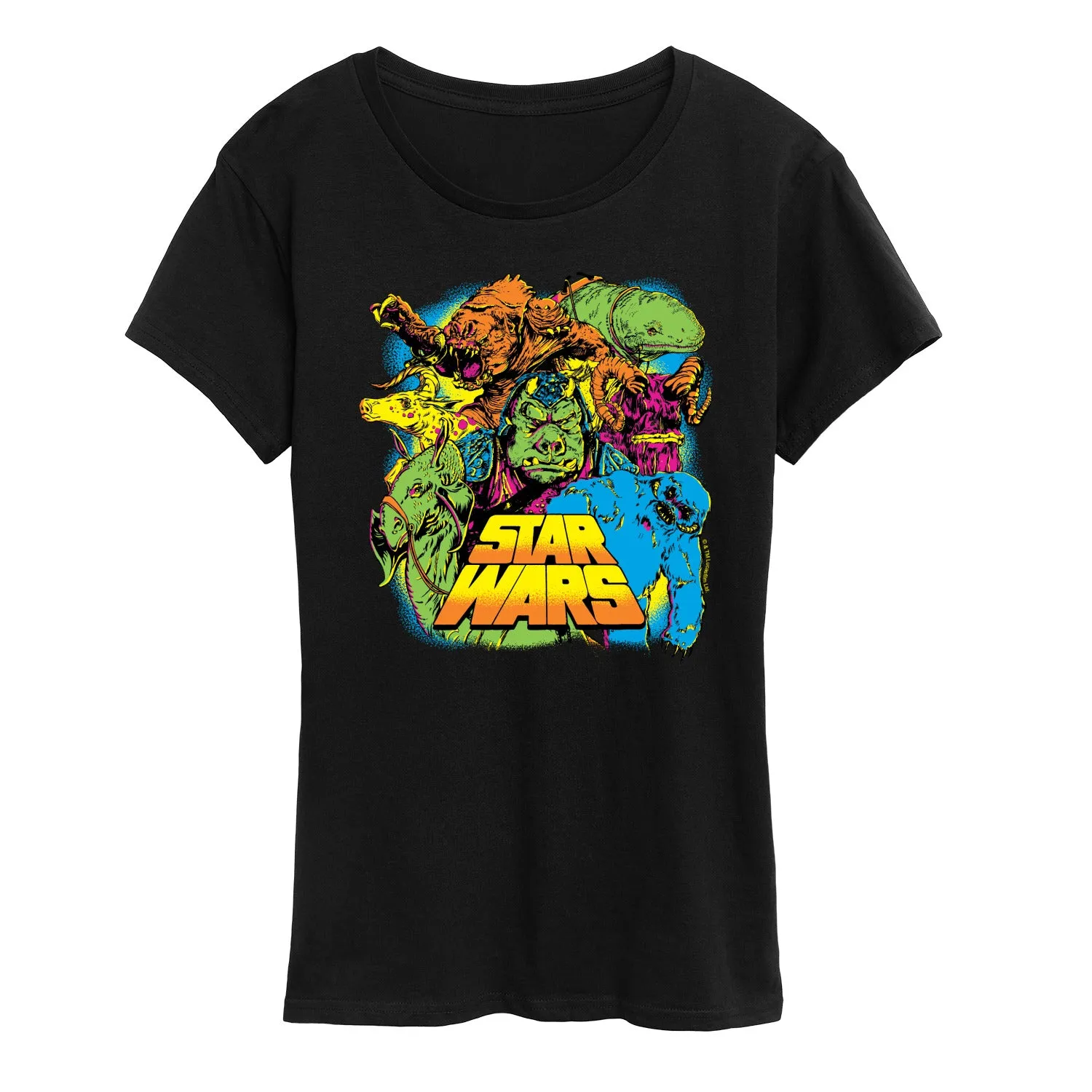 Star Wars - Spooky Creatures - Women's Short Sleeve Graphic T-Shirt sold by Zulily product image thumbnail 3