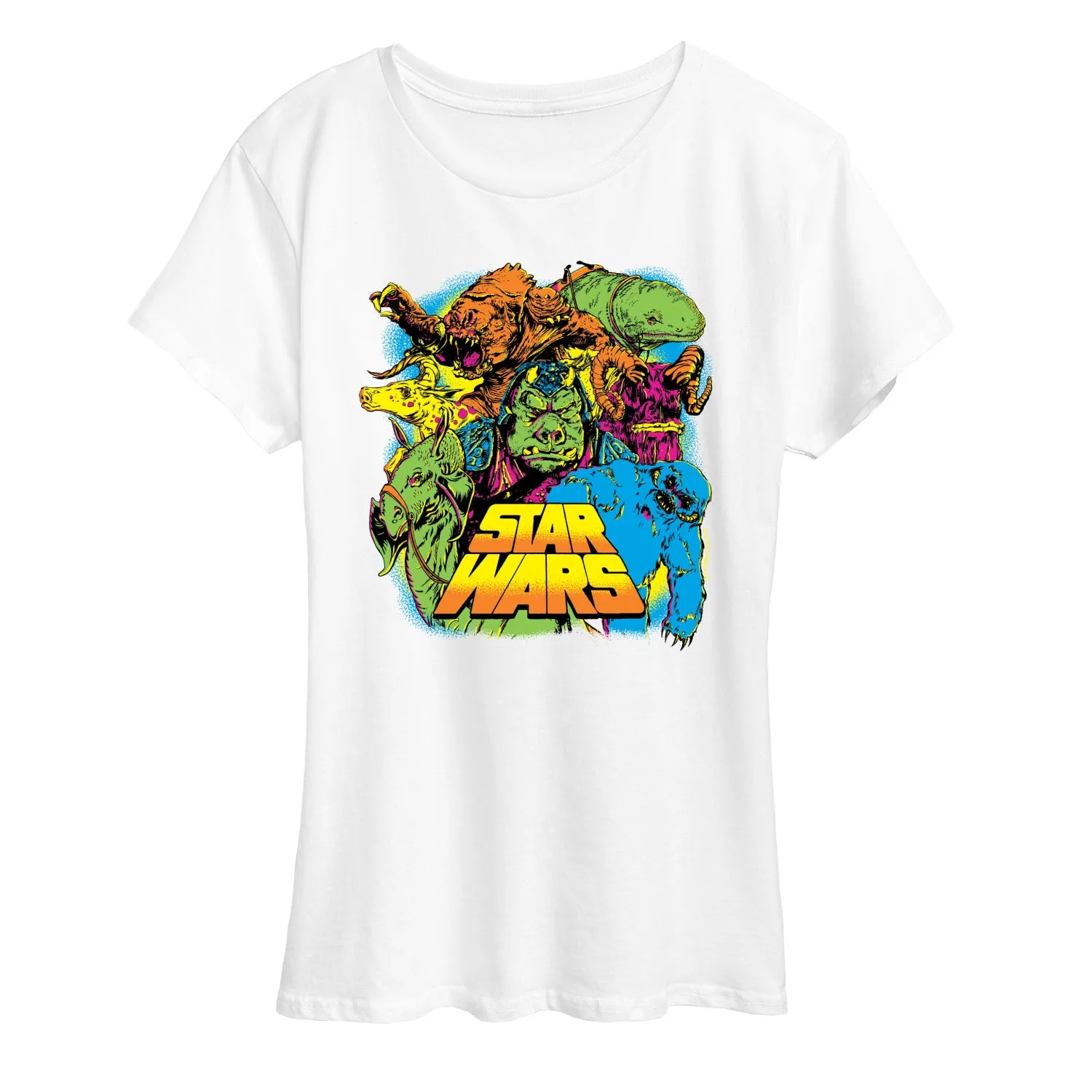 Star Wars - Spooky Creatures - Women's Short Sleeve Graphic T-Shirt sold by Zulily