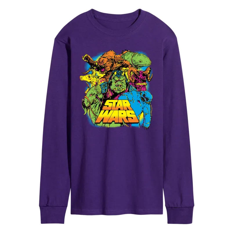 Star Wars - Spooky Creatures - Men's Long Sleeve Graphic T-Shirt sold by Zulily