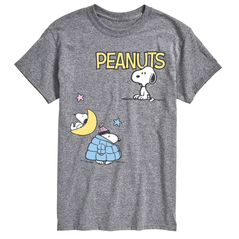 Peanuts - Snoopy Patchwork -  Men's Short Sleeve Graphic T-Shirt sold by Zulily