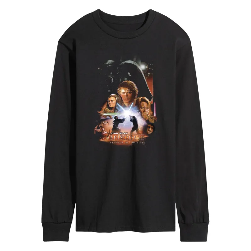 Star Wars - Revenge of the Sith Poster - Men's Long Sleeve Graphic T-Shirt sold by Zulily