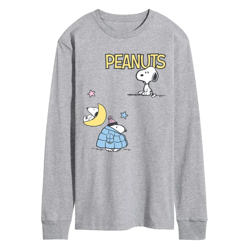Peanuts - Snoopy Patchwork -  Men's Long Sleeve Graphic T-Shirt sold by Zulily