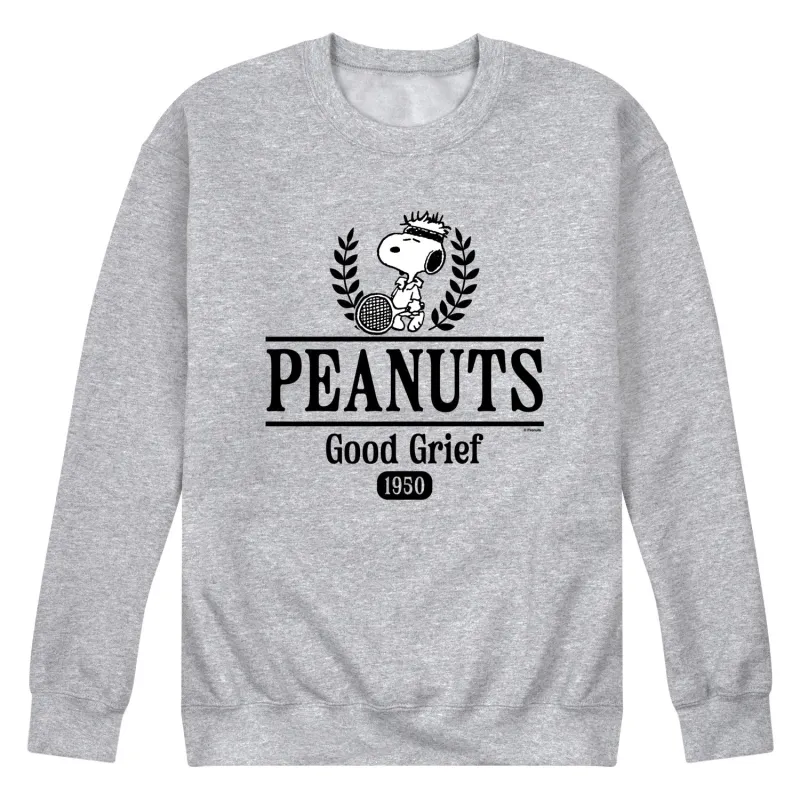 Peanuts - Sports Collegiate - Men's Crew Fleece Sweatshirt made by Peanuts