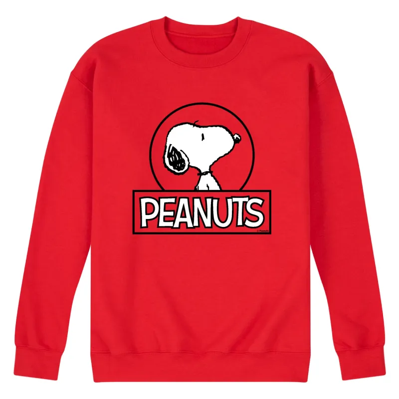 Peanuts - Snoopy Circle - Men's Crew Fleece Sweatshirt made by Peanuts