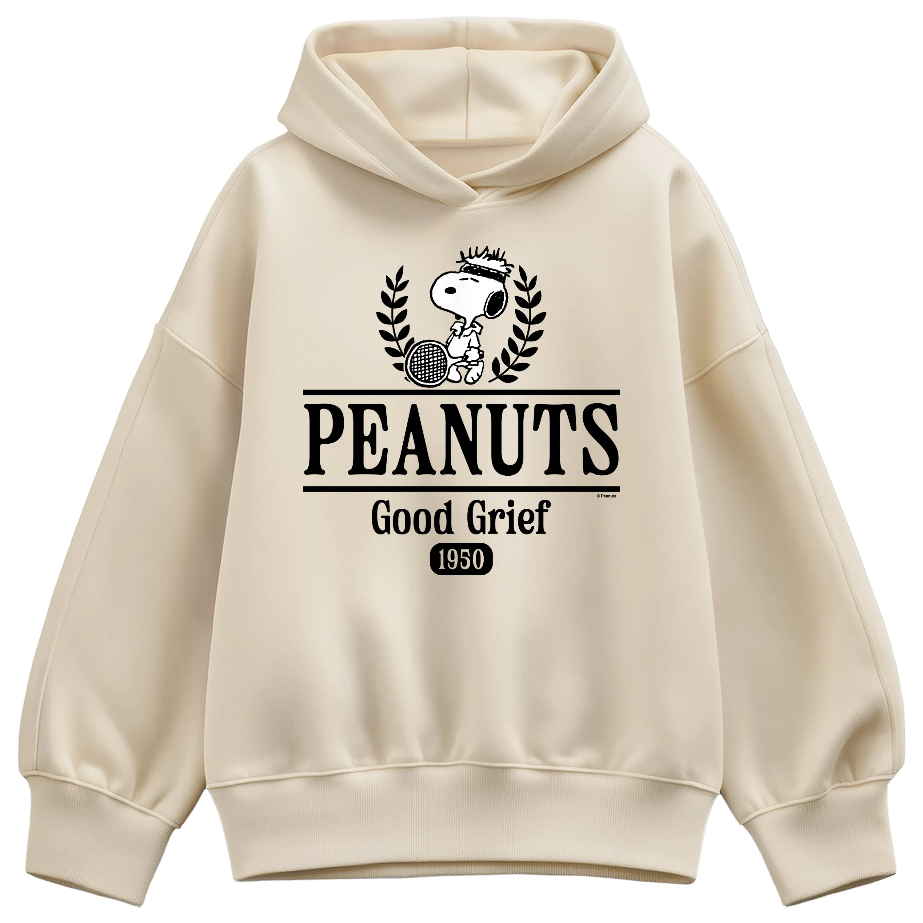 Peanuts - Sports Collegiate - Women's Oversized Fleece Hoodie Sweatshirt sold by Zulily