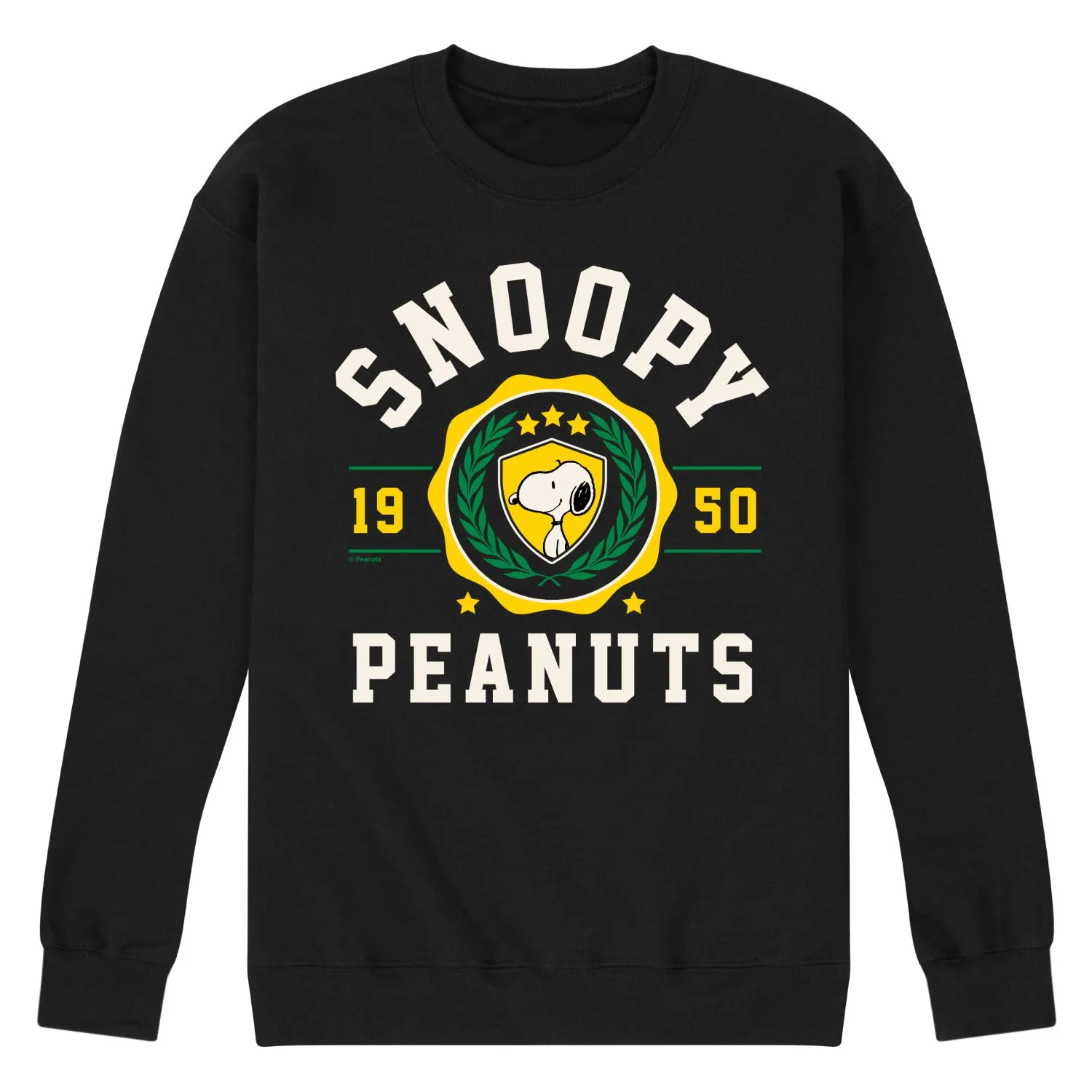 Peanuts - Snoopy Collegiate - Men's Crew Fleece Sweatshirt sold by Zulily product image thumbnail 2