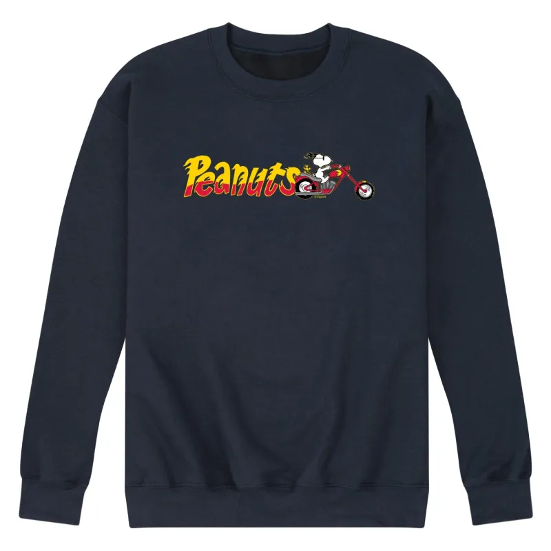 Peanuts - Snoopy Chopper - Men's Crew Fleece Sweatshirt made by Peanuts