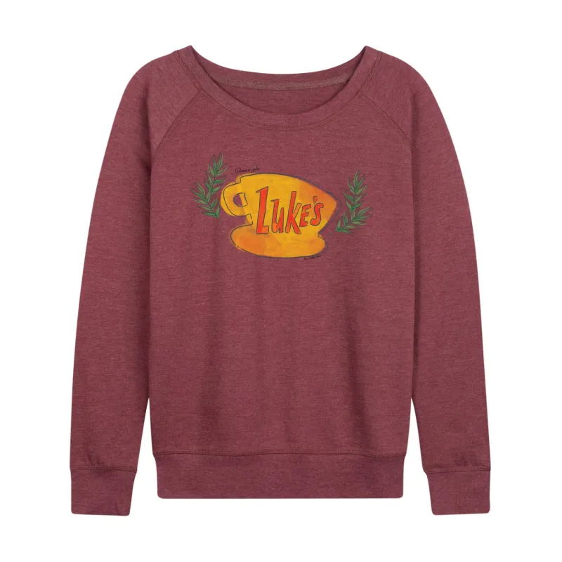 Gilmore Girls - Luke's Coffee Cup - Women's French Terry Long Sleeve Pullover sold by Zulily