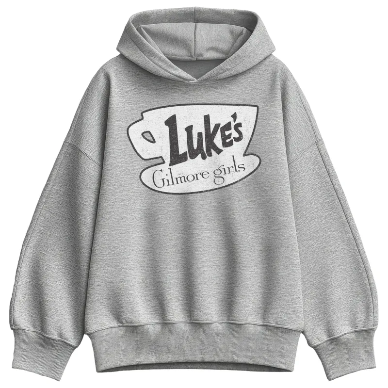 Gilmore Girls - Lukes Coffee  - Oversized Fleece Hoodie Sweatshirt sold by Zulily