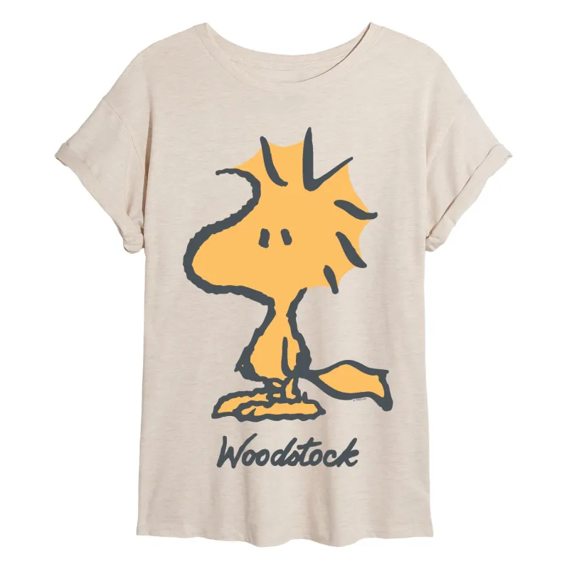 Peanuts - Woodstock - Women's Oversized Graphic T-Shirt sold by Zulily