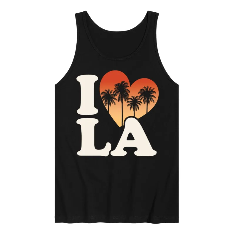 Instant Message - I Love LA - Men's Sleeveless Graphic Tank made by Zulily