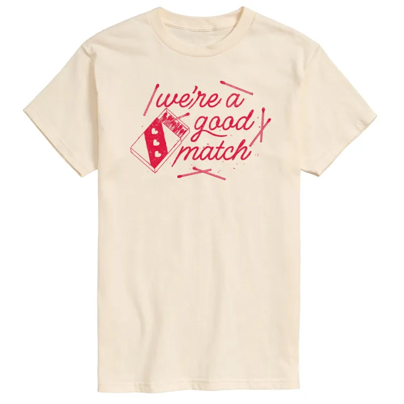 Instant Message - Good Match - Men's Short Sleeve Graphic T-Shirt sold by Zulily