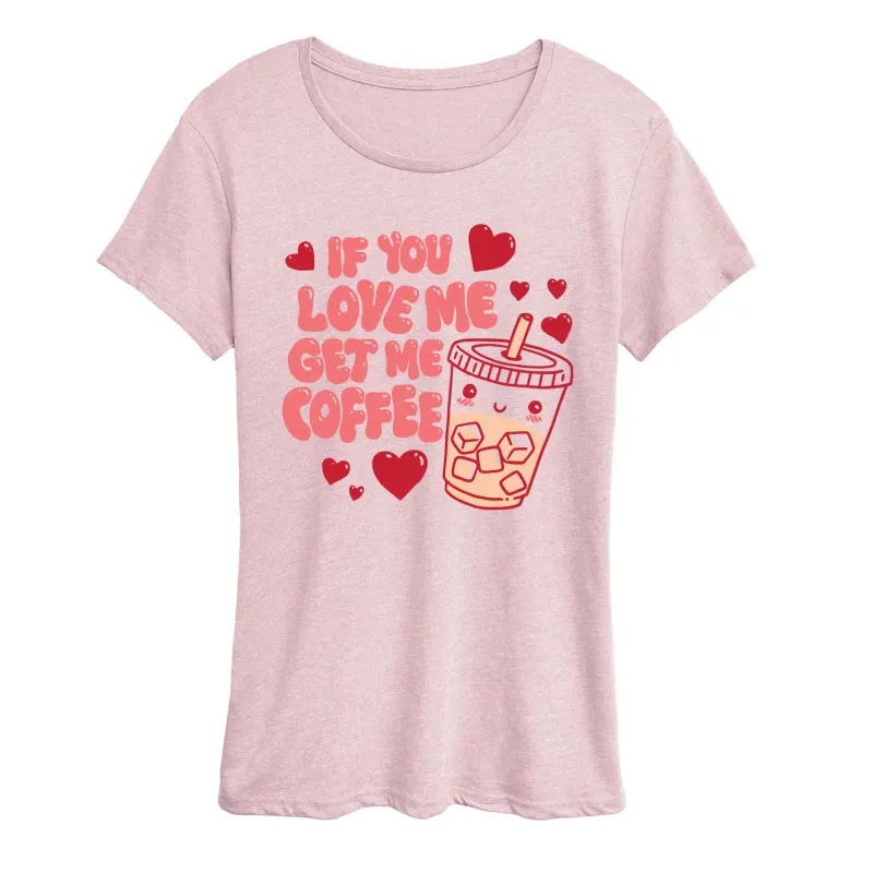 Instant Message - Bring Me Iced Coffee - Women's Short Sleeve Graphic T-Shirt sold by Zulily