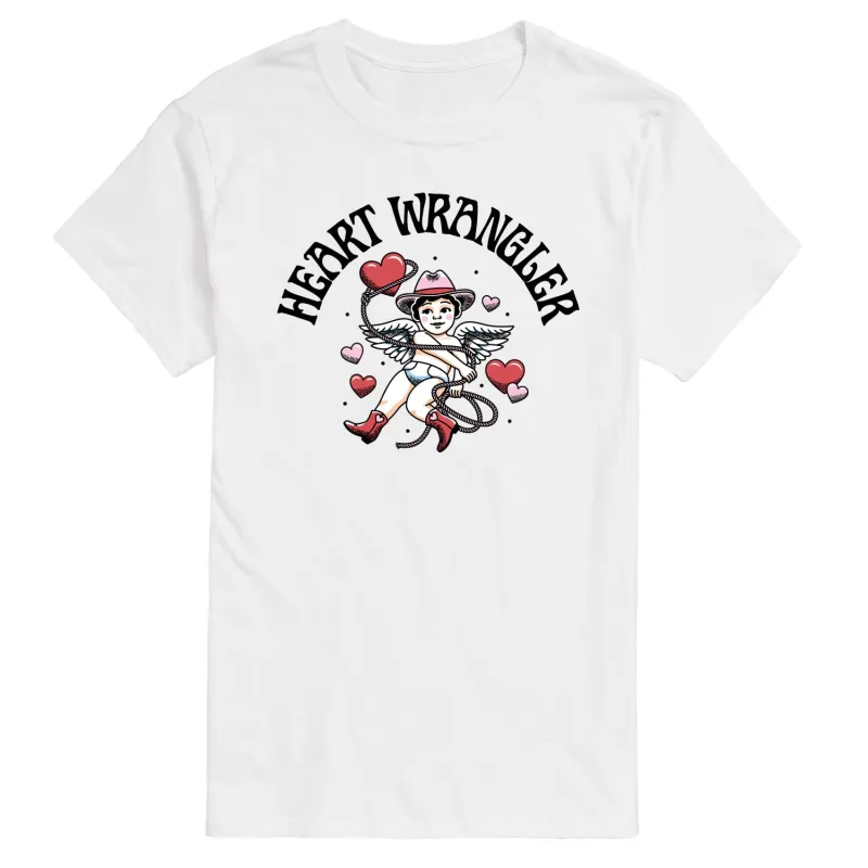 Instant Message - Heart Wrangler - Men's Short Sleeve Graphic T-Shirt sold by Zulily