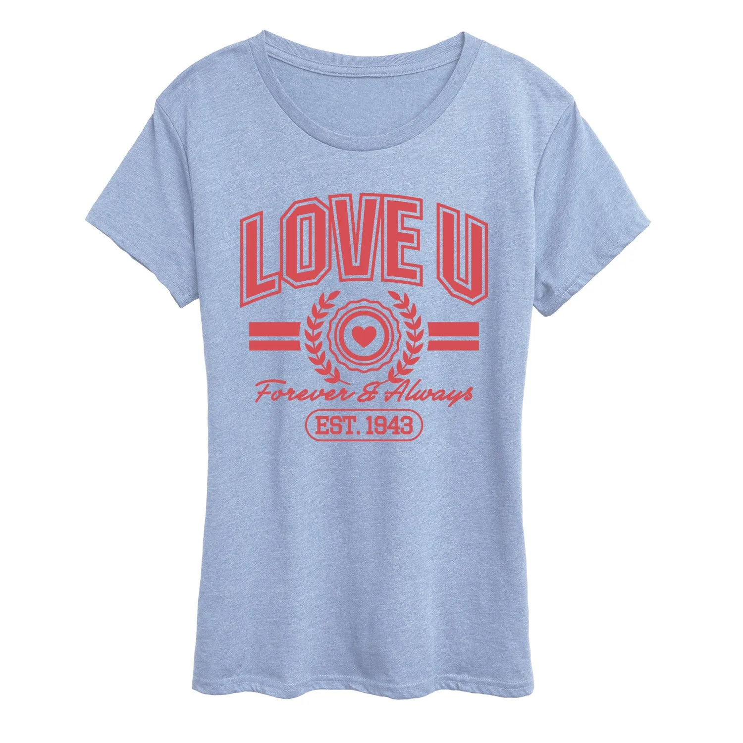 Instant Message - Love U Forever & Always - Women's Short Sleeve Graphic T-Shirt sold by Zulily product image thumbnail 3