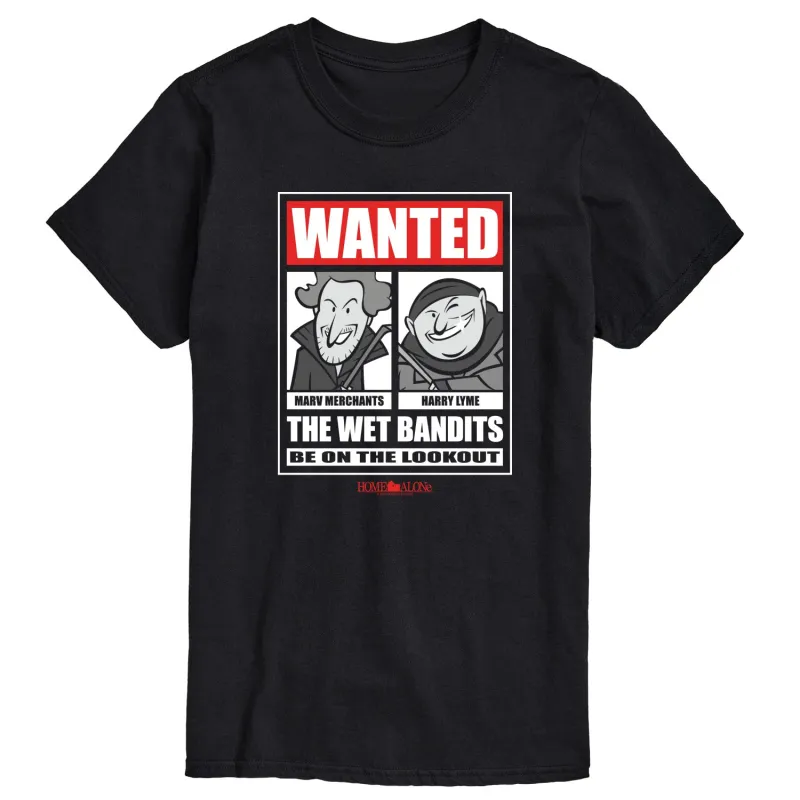 Home Alone - Wanted Wet Bandits-Men's Short Sleeve Graphic T-Shirt sold by Zulily