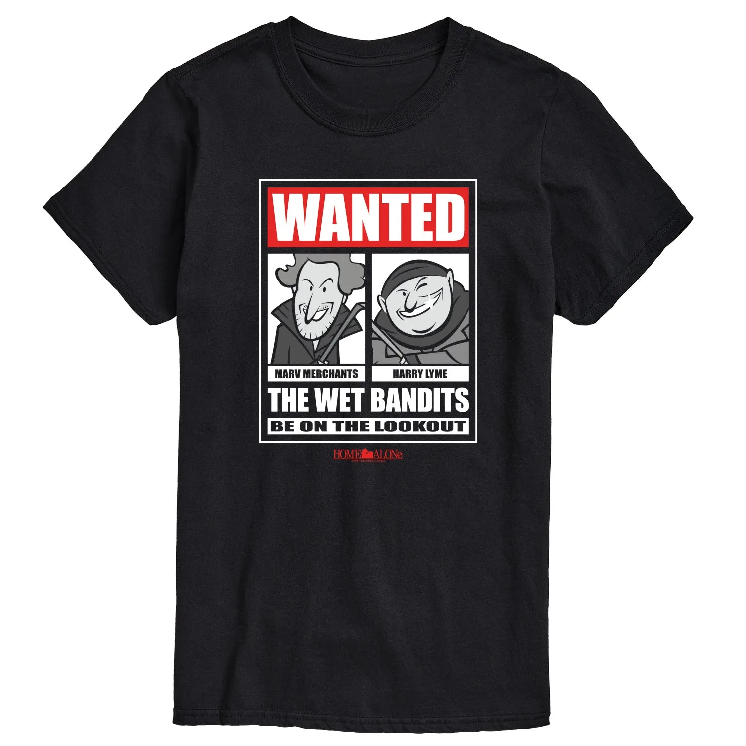 Home Alone - Wanted Wet Bandits-Men's Short Sleeve Graphic T-Shirt sold by Zulily