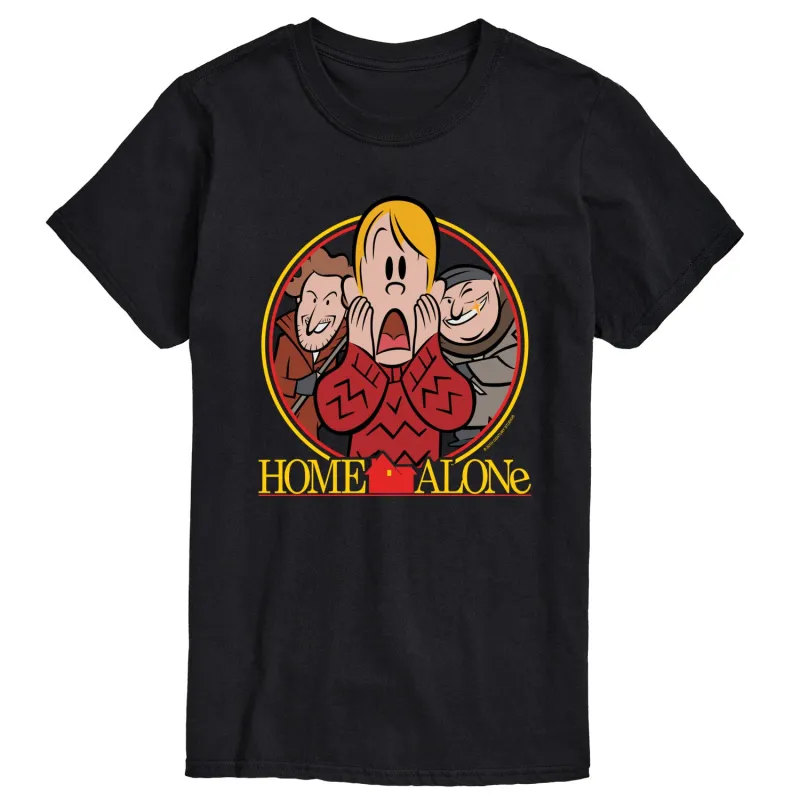 Home Alone - Movie Poster - Men's Short Sleeve Graphic T-Shirt made by Zulily