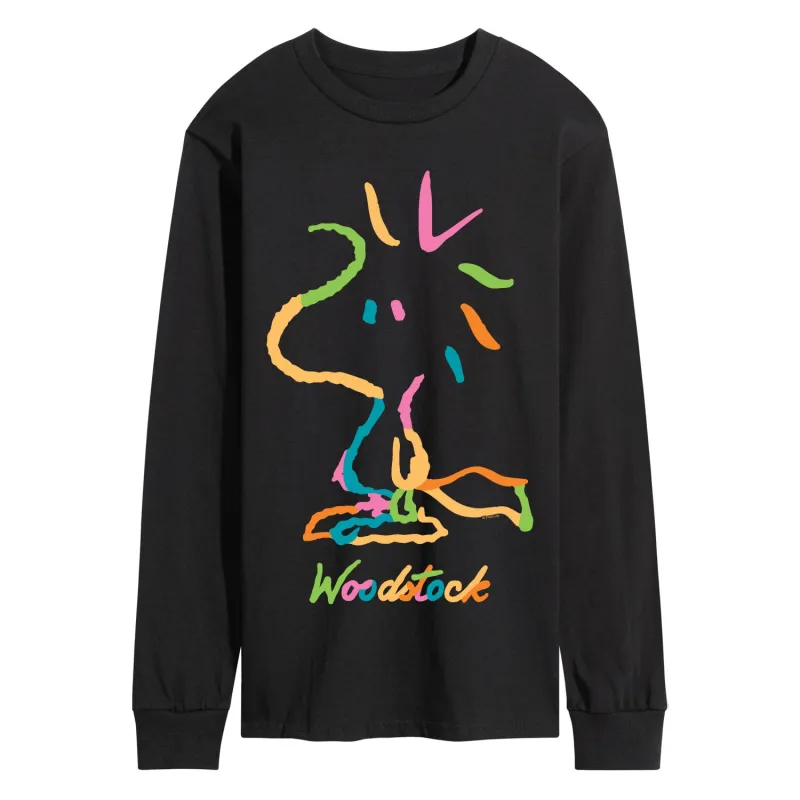 Peanuts - Woodstock Colors - Men's Long Sleeve Graphic T-Shirt sold by Zulily