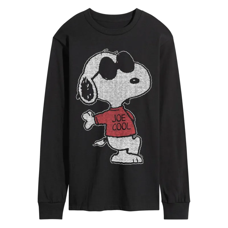 Peanuts - Joe Cool - Men's Long Sleeve Graphic T-Shirt made by Zulily