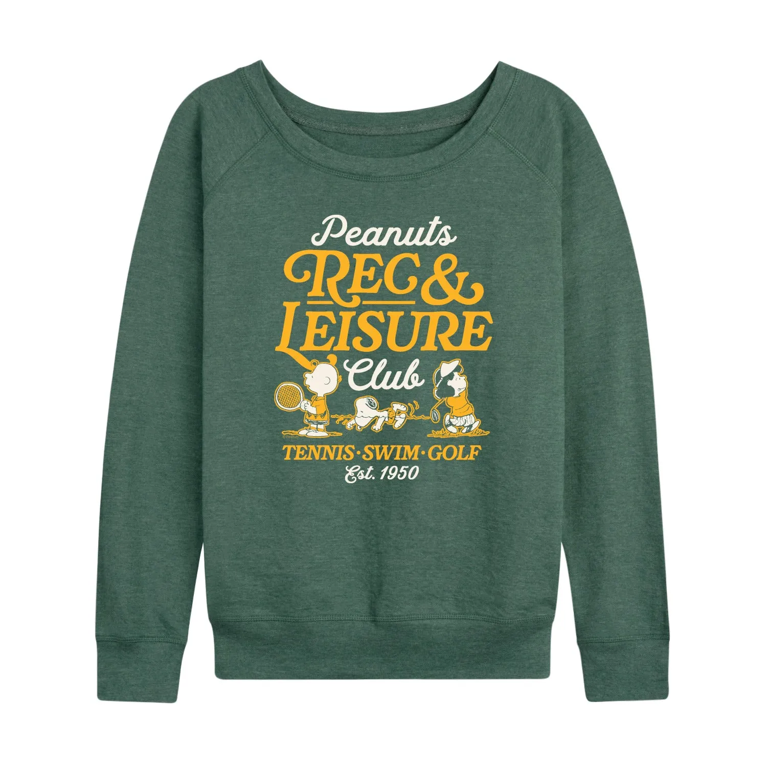 Peanuts - Rec And Leisure Club - Women's French Terry Long Sleeve Shirt sold by Zulily product image thumbnail 4