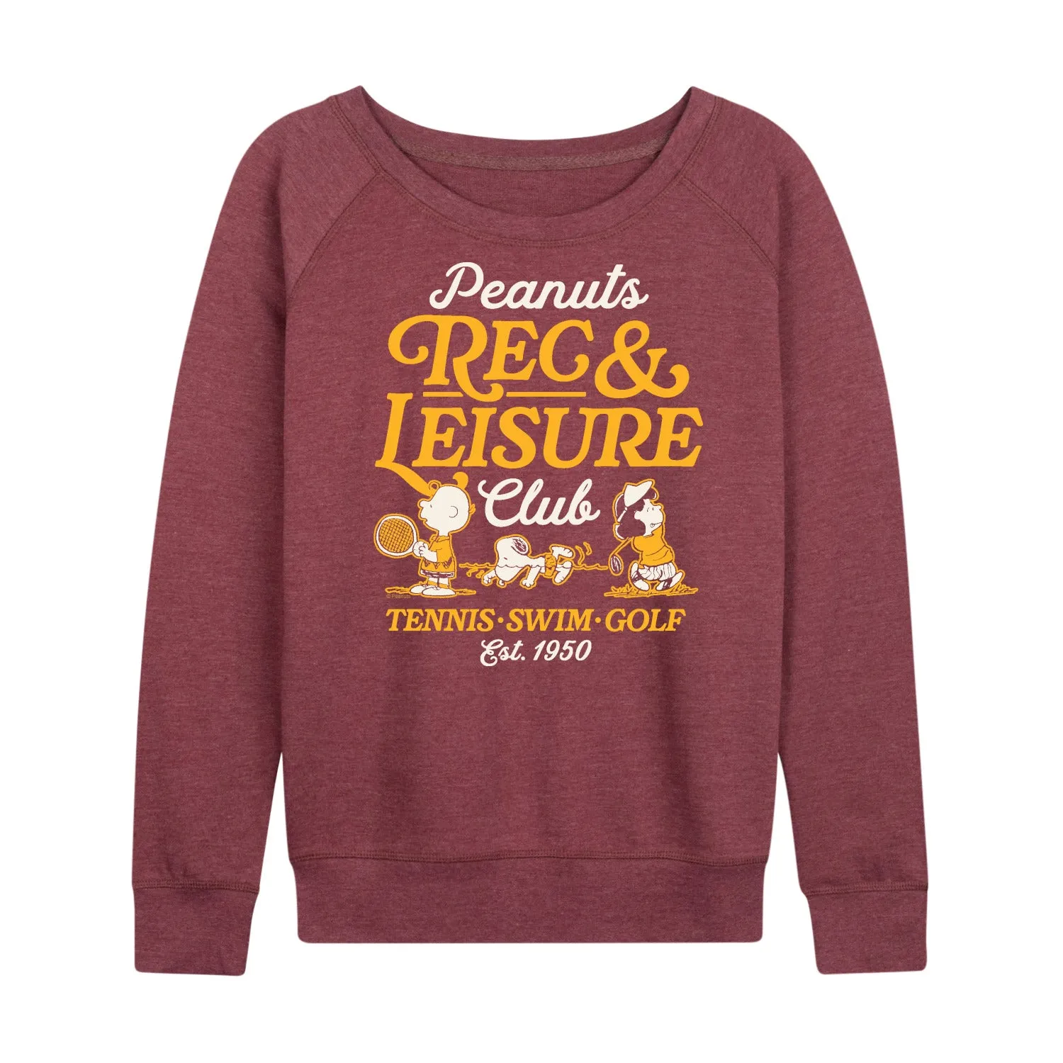 Peanuts - Rec And Leisure Club - Women's French Terry Long Sleeve Shirt sold by Zulily product image thumbnail 5