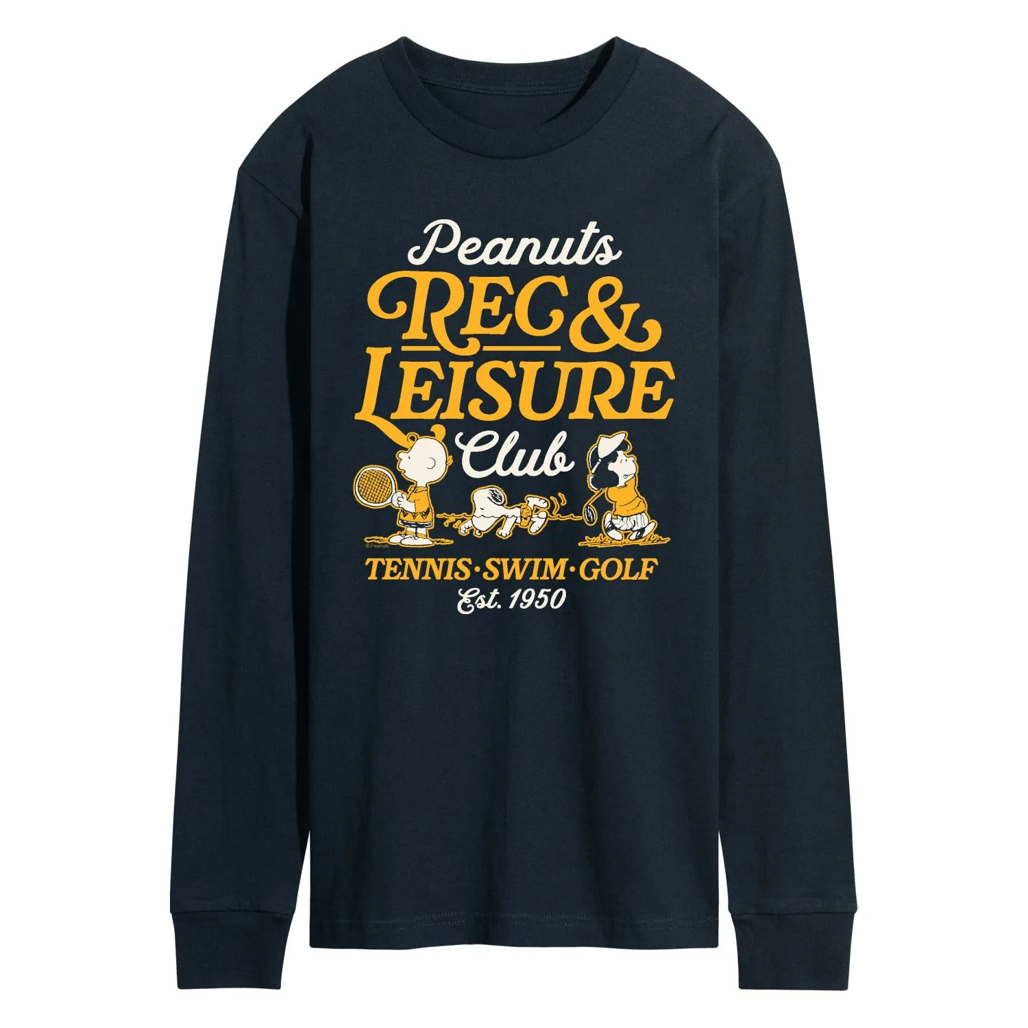 Peanuts - Rec And Leisure Club - Men's Long Sleeve Graphic T-Shirt sold by Zulily