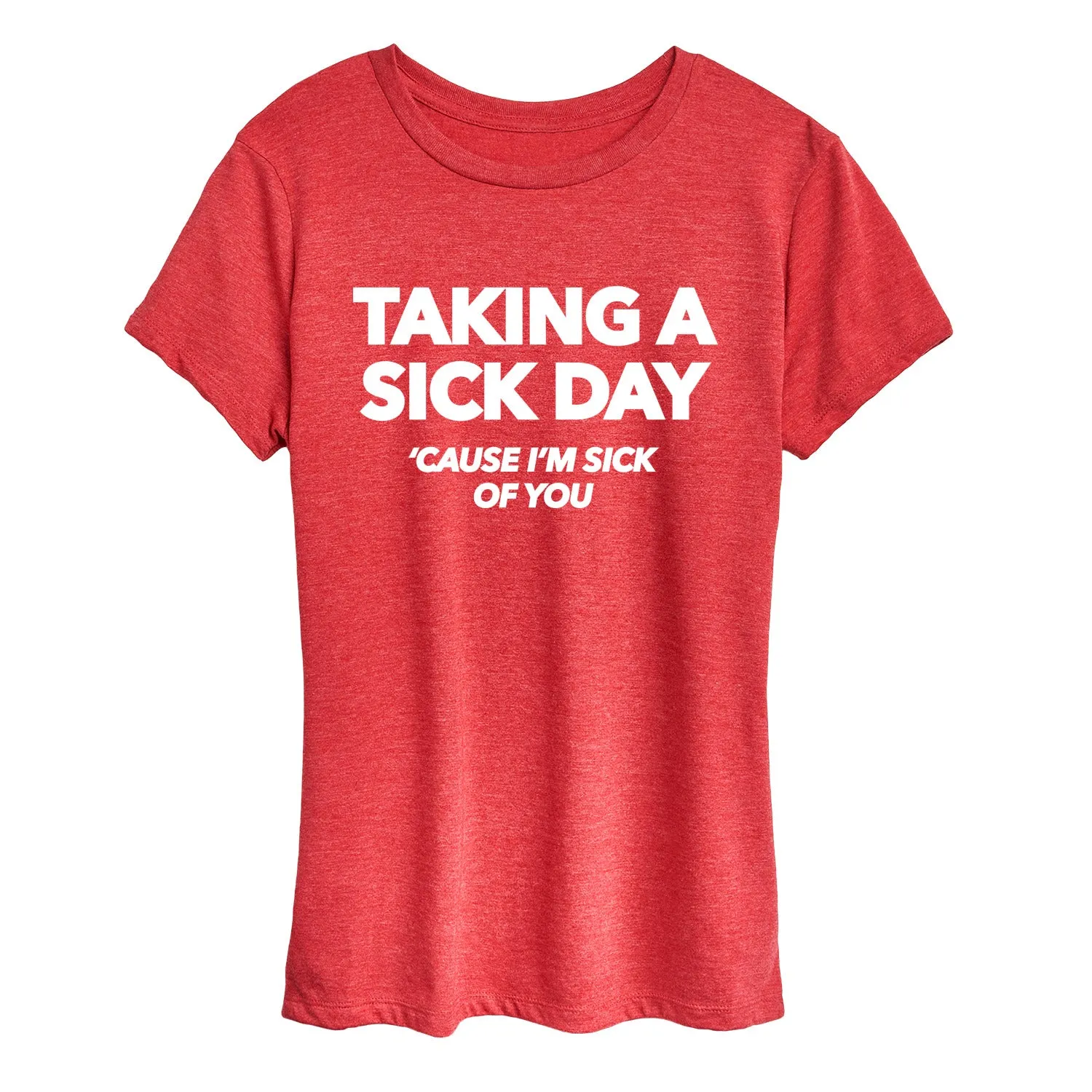 Instant Message - Taking A Sick Day - Women's Short Sleeve Graphic T-Shirt sold by Zulily product image thumbnail 5