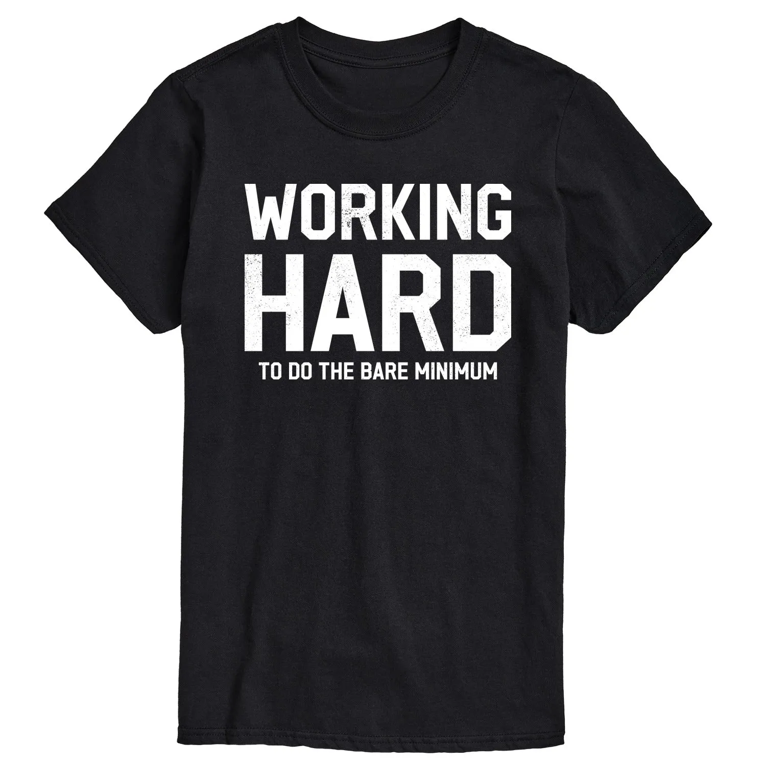 Instant Message - Working Hard - Men's Short Sleeve Graphic T-Shirt sold by Zulily